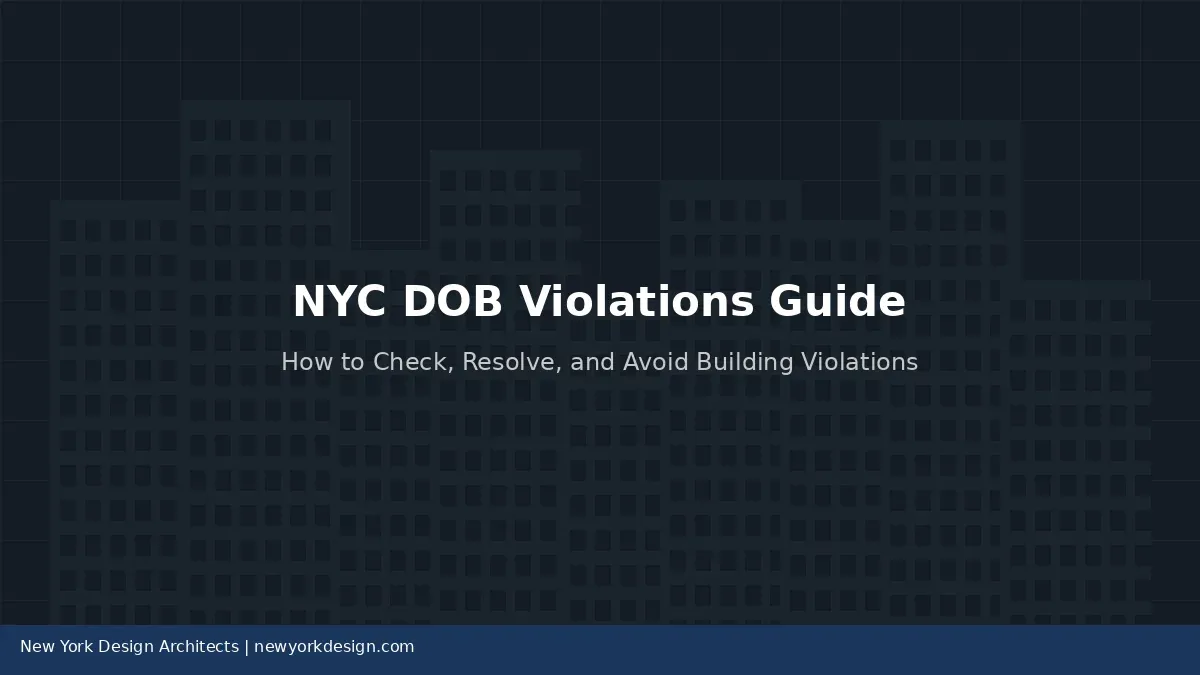 NYC Department of Buildings Violations: How to Check, Resolve, and Avoid Building Violations